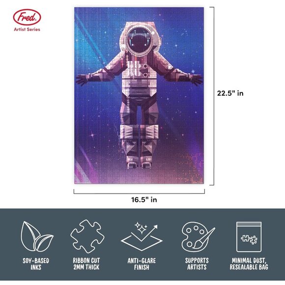 Astronaut 500 Piece Puzzle By Artist Imaginary Friends‎ Studios - Picture 5 of 6